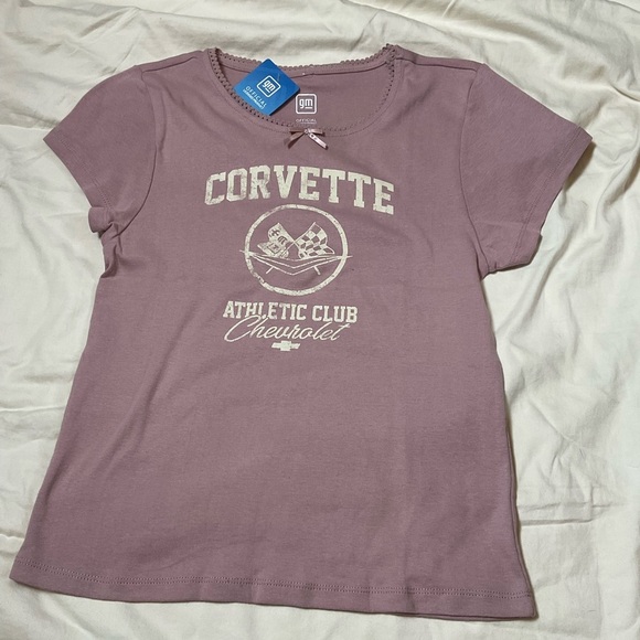 Corvette Athletic Club T-Shirt in Mauve size X-Large new - Picture 2 of 5